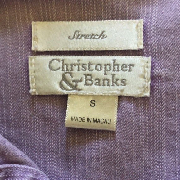 Christopher & Banks Women's Jean Jacket in Lilac and Lavendar - Picture 8 of 12